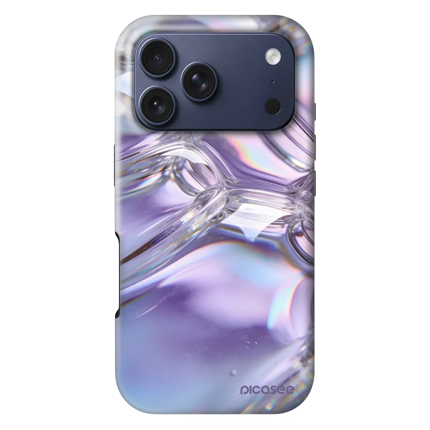 Picasee Fashion Case MagSafe für Apple iPhone 18 Pro - Iridescent bubbles