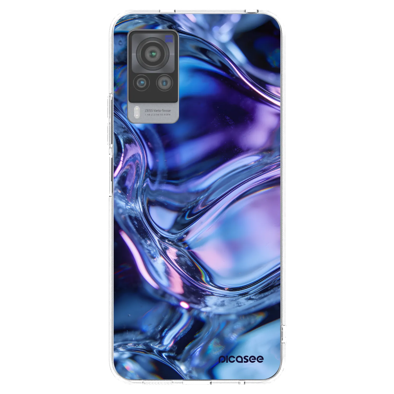 Picasee Vivo X60 Pro 5G Hülle - Transparentes Silikon - Iris liquid
