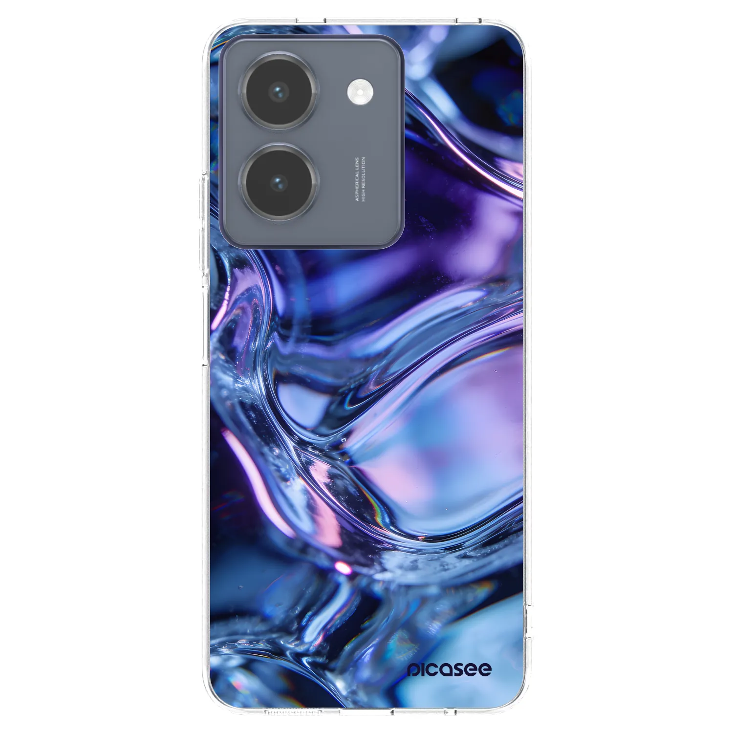 Picasee Vivo Y36 4G Hülle - Transparentes Silikon - Iris liquid