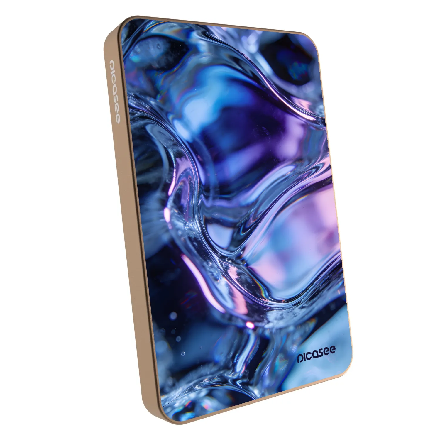 Picasee Powerbank mit MagSafe 5 000 mAh Golden - Iris liquid