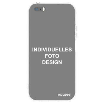 Picasee Apple iPhone 5/5S/SE Hülle - Transparentes Silikon - Individuelles Fotodesign