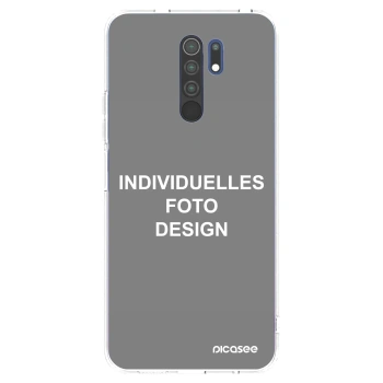 Picasee Xiaomi Redmi 9 Hülle - Transparentes Silikon - Individuelles Fotodesign