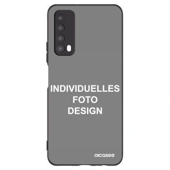 Picasee Huawei P Smart 2021 Hülle - Schwarzes Silikon - Individuelles Fotodesign