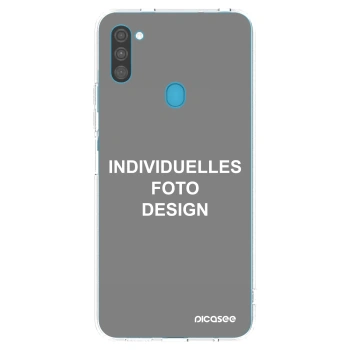 Picasee Samsung Galaxy M11 Hülle - Transparentes Silikon - Individuelles Fotodesign