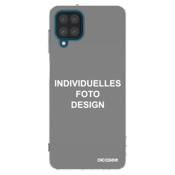 Picasee Samsung Galaxy A12 A125F Hülle - Transparentes Silikon - Individuelles Fotodesign
