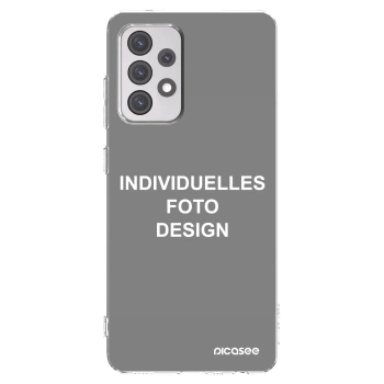 Picasee Samsung Galaxy A52 5G A525F Hülle - Transparentes Silikon - Individuelles Fotodesign