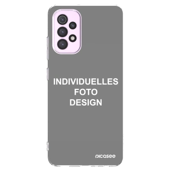 Picasee Samsung Galaxy A32 5G A326B Hülle - Transparentes Silikon - Individuelles Fotodesign