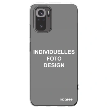 Picasee Xiaomi Redmi Note 10S Hülle - Transparentes Silikon - Individuelles Fotodesign