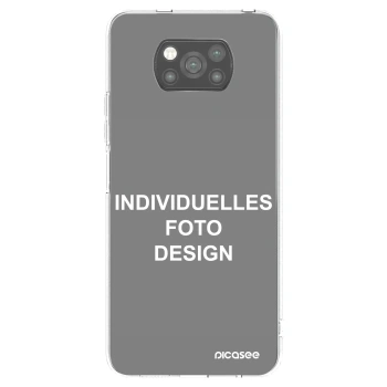 Picasee Xiaomi Poco X3 Pro Hülle - Schwarzes Silikon - Individuelles Fotodesign