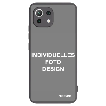 Picasee Xiaomi Mi 11 Lite Hülle - Schwarzes Silikon - Individuelles Fotodesign