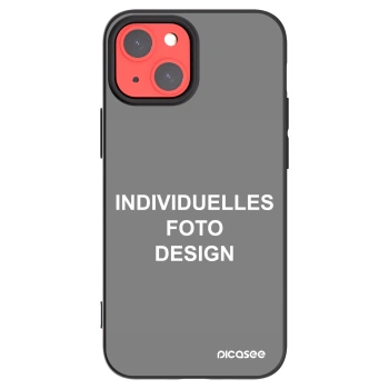 Picasee Apple iPhone 13 mini Hülle - Schwarzes Silikon - Individuelles Fotodesign