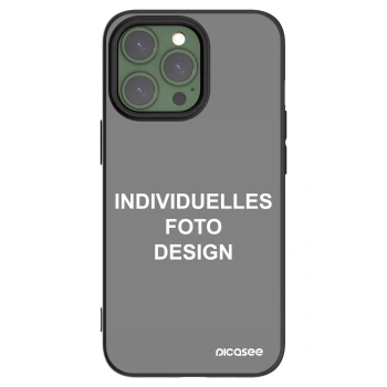 Picasee Apple iPhone 13 Pro Hülle - Schwarzes Silikon - Individuelles Fotodesign