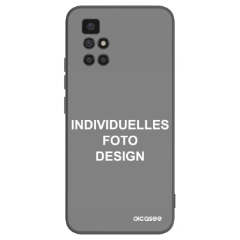 Picasee Xiaomi Redmi 10 Hülle - Schwarzes Silikon - Individuelles Fotodesign