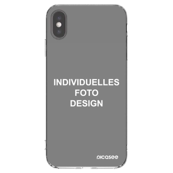 Picasee Apple iPhone XS Max Hülle - Transparentes Silikon - Individuelles Fotodesign