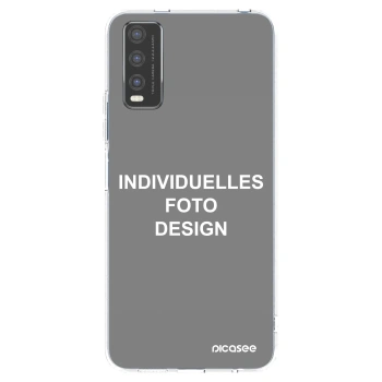 Picasee Vivo Y20s Hülle - Transparentes Silikon - Individuelles Fotodesign