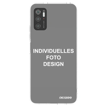 Picasee Xiaomi Poco M3 Pro 5G Hülle - Transparentes Silikon - Individuelles Fotodesign