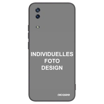 Picasee Vivo Y11s Hülle - Schwarzes Silikon - Individuelles Fotodesign