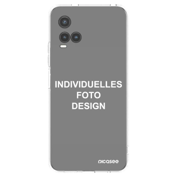 Picasee Vivo Y33s Hülle - Transparentes Silikon - Individuelles Fotodesign