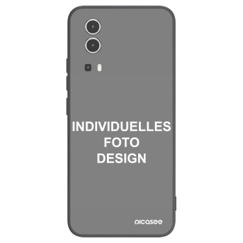 Picasee Vivo Y72 5G Hülle - Schwarzes Silikon - Individuelles Fotodesign