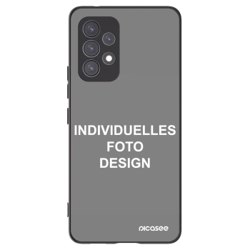 Picasee Samsung Galaxy A53 5G A536 Hülle - Schwarzes Silikon - Individuelles Fotodesign