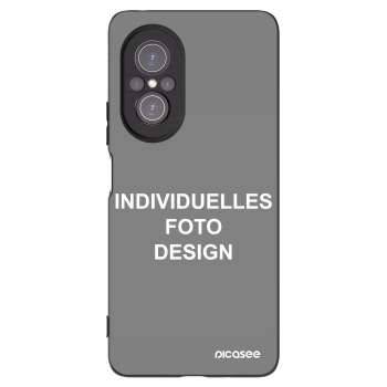 Picasee Huawei Nova 9 SE Hülle - Schwarzes Silikon - Individuelles Fotodesign