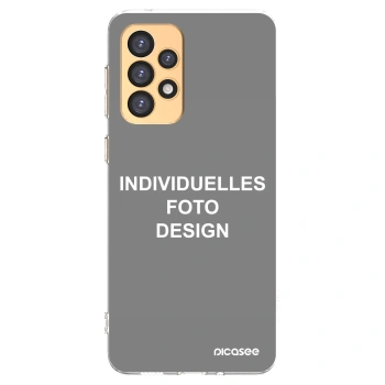 Picasee Samsung Galaxy A33 5G A336 Hülle - Transparentes Silikon - Individuelles Fotodesign
