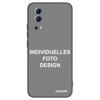 Picasee Vivo Y52 5G Hülle - Schwarzes Silikon - Individuelles Fotodesign