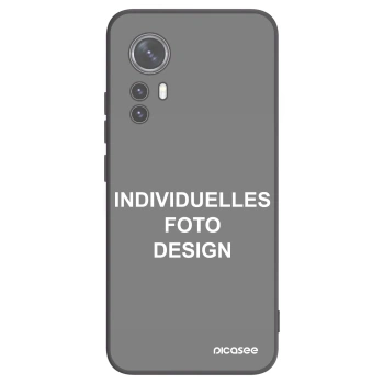 Picasee Xiaomi 12X Hülle - Schwarzes Silikon - Individuelles Fotodesign