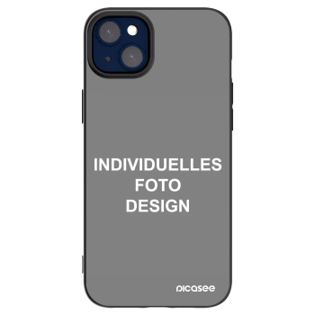 Picasee Apple iPhone 14 Plus Hülle - Schwarzes Silikon - Individuelles Fotodesign