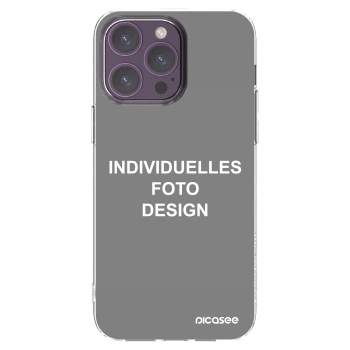 Picasee Apple iPhone 14 Pro Max Hülle - Transparentes Silikon - Individuelles Fotodesign