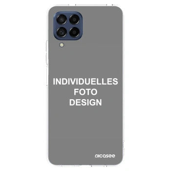 Picasee Samsung Galaxy M53 5G Hülle - Transparentes Silikon - Individuelles Fotodesign