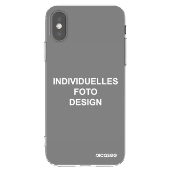 Picasee Apple iPhone X/XS Hülle - Transparentes Silikon - Individuelles Fotodesign