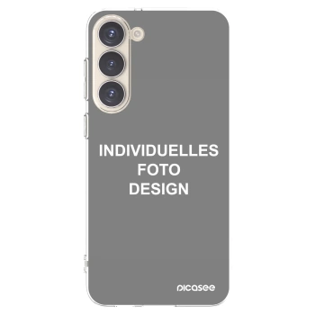Picasee Samsung Galaxy S23+ 5G Hülle - Transparentes Silikon - Individuelles Fotodesign