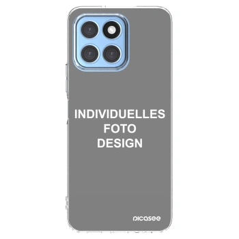 Picasee Honor X8 5G Hülle - Transparentes Silikon - Individuelles Fotodesign