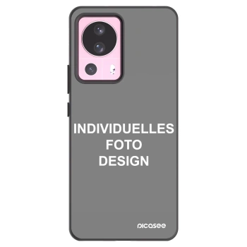 Picasee Xiaomi 13 Lite Hülle - Schwarzes Silikon - Individuelles Fotodesign
