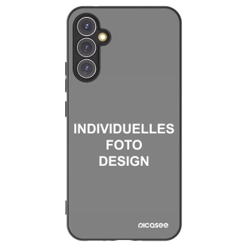 Picasee Samsung Galaxy A34 5G A346B Hülle - Schwarzes Silikon - Individuelles Fotodesign