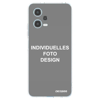 Picasee Xiaomi Redmi Note 12 5G Hülle - Transparentes Silikon - Individuelles Fotodesign