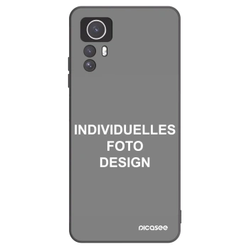 Picasee Xiaomi Redmi Note 12S Hülle - Schwarzes Silikon - Individuelles Fotodesign
