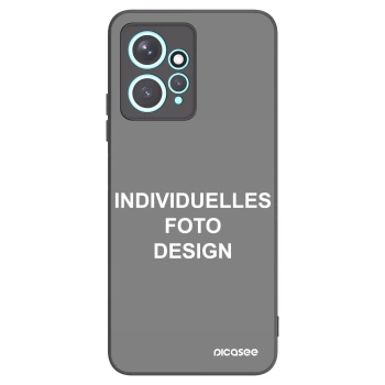 Picasee Xiaomi Redmi Note 12 4G Hülle - Schwarzes Silikon - Individuelles Fotodesign