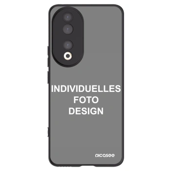 Picasee Honor 90 5G Hülle - Schwarzes Silikon - Individuelles Fotodesign