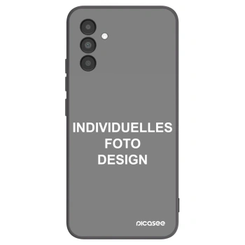 Picasee Samsung Galaxy A04s A047F Hülle - Schwarzes Silikon - Individuelles Fotodesign