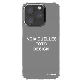 Picasee Apple iPhone 15 Pro Hülle - Transparentes Silikon - Individuelles Fotodesign