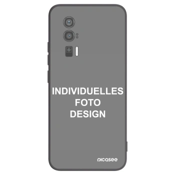 Picasee Xiaomi Poco F5 Pro 5G Hülle - Schwarzes Silikon - Individuelles Fotodesign