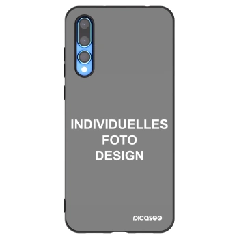 Picasee Huawei P20 Pro Hülle - Schwarzes Silikon - Individuelles Fotodesign