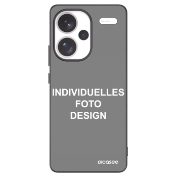 Picasee Xiaomi Redmi Note 13 Pro+ 5G Hülle - Schwarzes Silikon - Individuelles Fotodesign