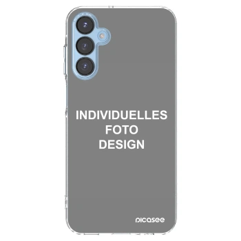 Picasee Samsung Galaxy A15 A156B 5G Hülle - Transparentes Silikon - Individuelles Fotodesign