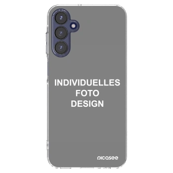 Picasee Samsung Galaxy A15 A155F 4G Hülle - Transparentes Silikon - Individuelles Fotodesign