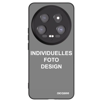 Picasee Xiaomi 14 Ultra Hülle - Schwarzes Silikon - Individuelles Fotodesign