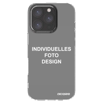 Picasee Apple iPhone 16 Pro Hülle - Transparentes Silikon - Individuelles Fotodesign
