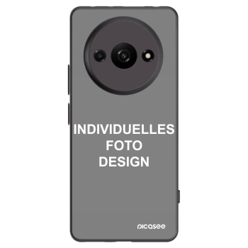 Picasee Xiaomi Redmi A3 Hülle - Schwarzes Silikon - Individuelles Fotodesign